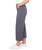 S.C. & CO. Women's Wide Leg Pinstripe, Tummy Control Cropped Pants, Navy, Medium