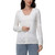 Frye Women's Pointelle Long Sleeve Cardigan Sweater, Ivory, Large