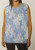 Mario Serrani Sleeveless Scoop Neck Top, Blue, Large