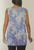 Mario Serrani Sleeveless Scoop Neck Top, Blue, Large