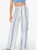 Roxy Stripe Linen Blend Cargo Pocket Pants, Blue, Medium