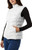32 Degrees Women’s Lightweight Warmth Stand Up Collar Vest, White, Medium
