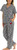 Keith Haring Women's Embroidered Art Cotton Pajamas 2-Piece Set, Black, Medium