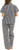 Keith Haring Women's Embroidered Art Cotton Pajamas 2-Piece Set, Black, Small
