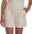 LazyPants Women's Luxe Pull On Short, Yellow, Small