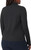 Mondetta Active Women's Long Sleeve Active Ribbed 1/2 Zip Top with Thumb Holes, Black, Medium