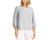 Matty M Women's Linen Blend 3/4 Sleeve Top, Denim, Medium