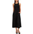DKNY Women's Sleeveless Maxi Dress, Black, X-Large