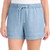 Hilary Radley Women's Lightweight Pull on Tencel Short, Blue, XX-Large