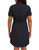Halston Women’s Short Sleeve T-Shirt Dress, Black, Medium