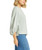 Matty M Women's Linen Blend 3/4 Sleeve Top, Sage, Small