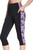 Skechers Gowalk Women's Active Stretch Moisture Wicking Capri Legging Pant, Floral Black, 2X-Large