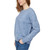 Legendary Outfitters Women's Cable Crewneck Sweater, Blue Heather, 2X-Large