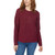 Legendary Outfitters Women's Cable Crewneck Sweater, Garnet, Large