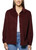 J.A.C.H.S. Women's Collared Long Sleeve Velvet Shirt, Red, X-Small