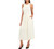 DKNY Women's Sleeveless Maxi Dress, Ivory, X-Small