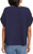 Gloria Vanderbilt Women's Short Sleeve Cotton Gauze Pullover, Navy, X-Small