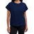 Ellen Tracy Women's Glitter Stripe Blouse, Navy, Large