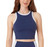Hurley Women's Active Tank, Built In Shelf Bra, Navy, X-Large