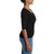 Ella Moss Women's Elbow Sleeve V-Neck Sweater, Black, Large