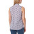 Modern Ambition Women's Ruffle Collar Sleeveless, Purple, Large
