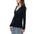 Frye Women's Pointelle Long Sleeve Cardigan Sweater, Black, Large