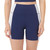 Hurley Women's High Waisted 4-Way Stretch Bike Short, Navy, X-Large