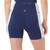 Hurley Women's High Waisted 4-Way Stretch Bike Short, Navy, X-Large
