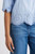Beach Lunch Lounge Women's Blue Clo Eyelet Border Button Up Shirt, Azure Bliss, Small