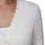 Frye Women's Pointelle Long Sleeve Cardigan Sweater, Ivory, Large