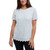 Teddi Rose Floral Lace Overlay Short Sleeve Top, Light Blue, Large