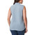 Modern Ambition Women's Ruffle Collar Sleeveless, Blue, Large