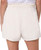 Hang Ten Women's Linen Blend Summer Shorts, Lightweight Casual, Cream, Large