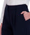 DKNY Women's Stretch High Rise Wide Leg Pant, Navy, 6