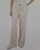 Sound Style Women's Linen Pants, Wide Leg, Tan, 2X-Large