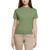 Banana Republic Women's Linen Blend Short Sleeve Top, Green, X-Small