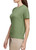 Banana Republic Women's Linen Blend Short Sleeve Top, Green, X-Small
