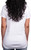 KIRKLAND Signature Women's Scoop Neck Short Sleeve Pima Tee, White, X-Small
