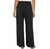 Three Dots Women's Wide Leg Pull On Pants, Black, X-Large