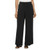 Three Dots Women's Wide Leg Pull On Pants, Black, XX-Large