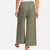 Ella Moss Women's Wide Leg Linen Blend Pants, Green, Medium