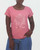 Lucky Brand Women's Soft Heart With Gold Metallic Rays Graphic Tee, Baroque Rose, Medium
