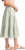 Matty M Women's Linen Blend Midi Skirt With Pockets, Green, Medium