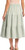 Matty M Women's Linen Blend Midi Skirt With Pockets, Green, Medium