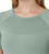Mondetta Women's Short Sleeve Fitted Active Seamless T-Shirt, Green Bay, Medium