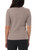 CYRUS Women's Mock Neck Top, 3/4 Sleeve, Tan, X-Small