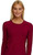 Felina Women's Cozy Knit Long Sleeve Shirt Top, Mauve Wine, X-Large