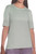 Orvis Women's Scoop Neck Pima Cotton Elbow Sleeve Top, Green, Small