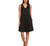 Matty M Women's V-Neck Tiered, Sleeveless Dress, Black, Small
