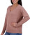 Lucky Brand Women's Soft Long Sleeve V-Neck Sweater, Cognac, Large